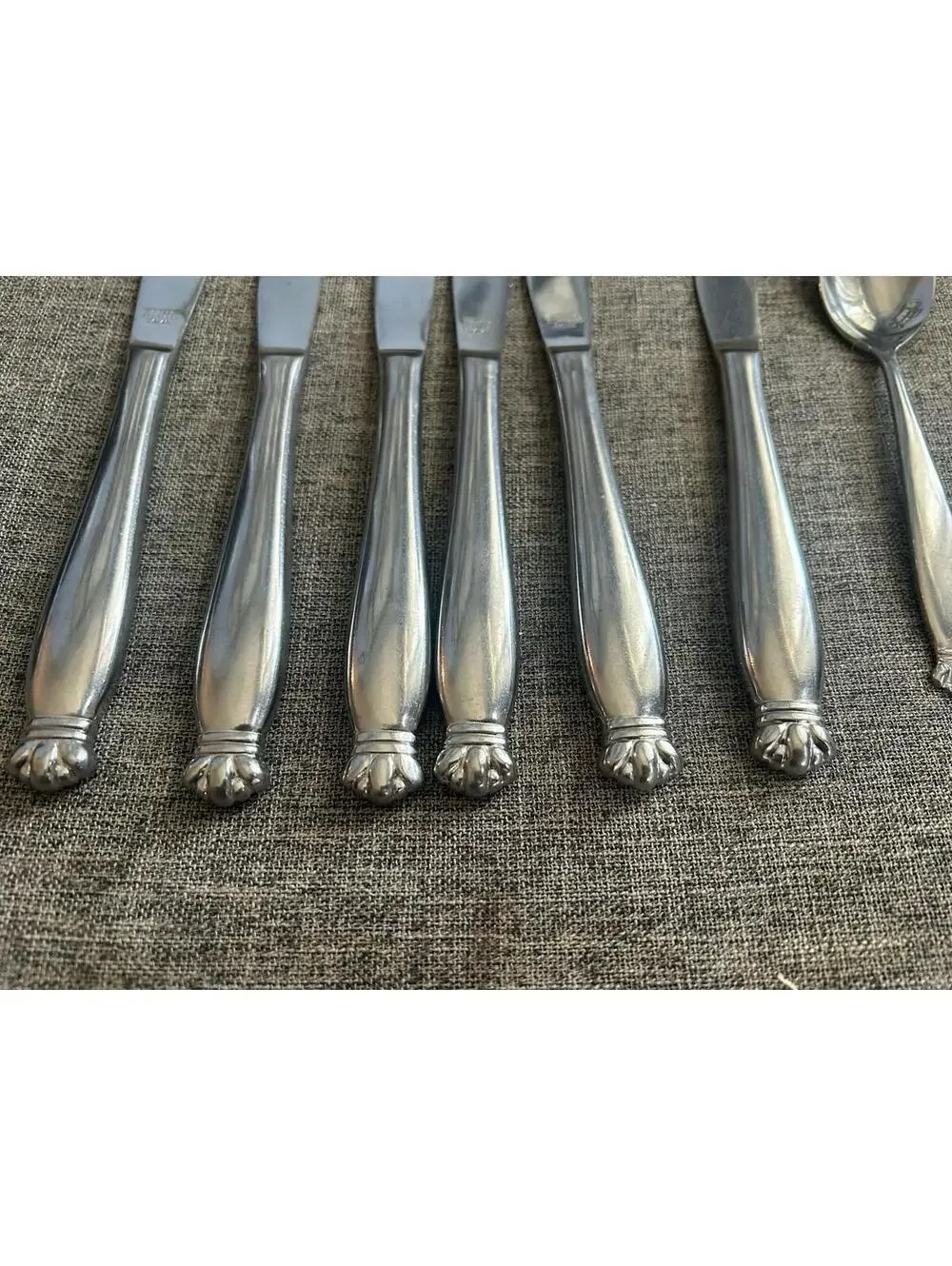 Empress Stainless Steel Flatware 6 Knives 1 Spoon